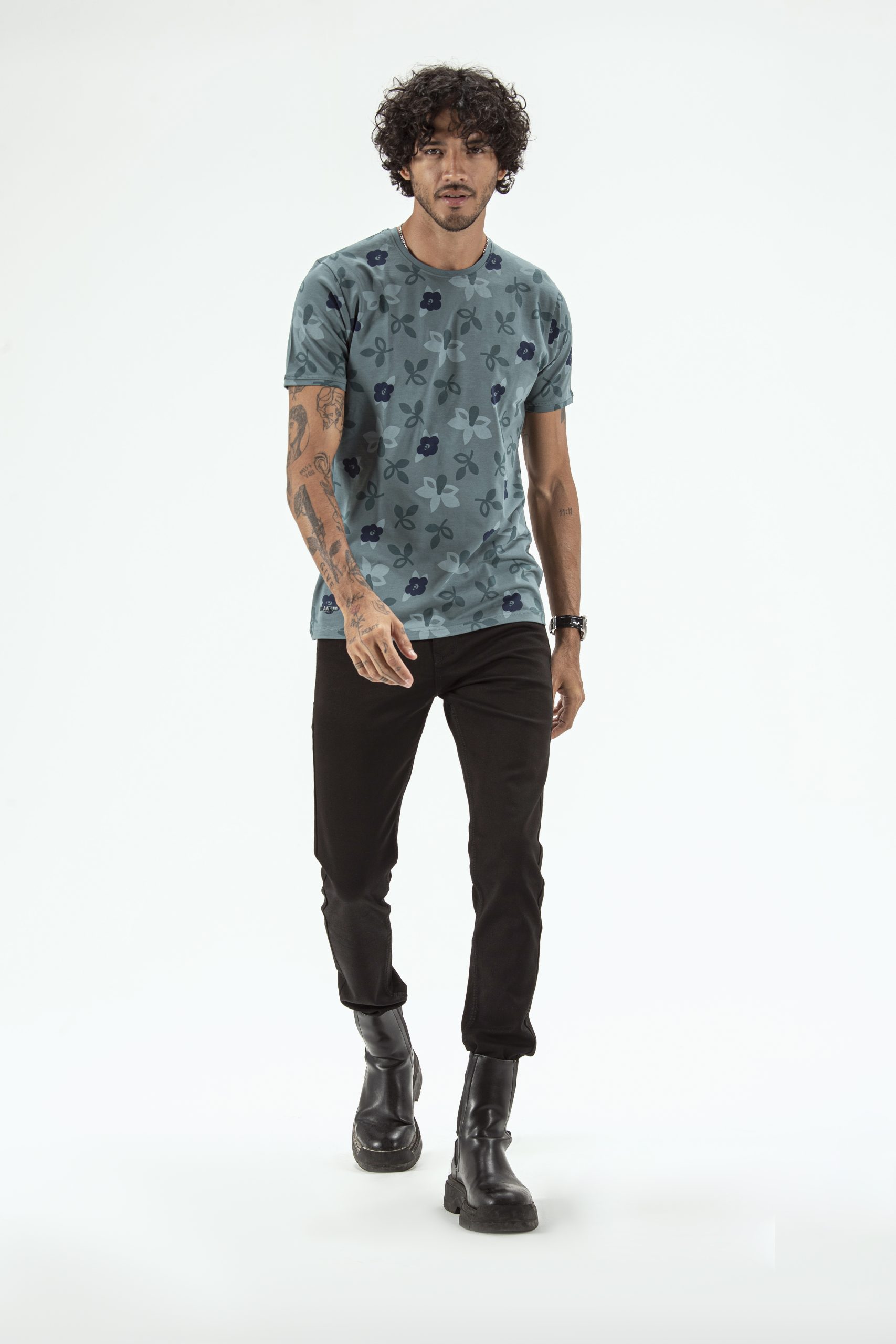 Peacock round neck T shirt