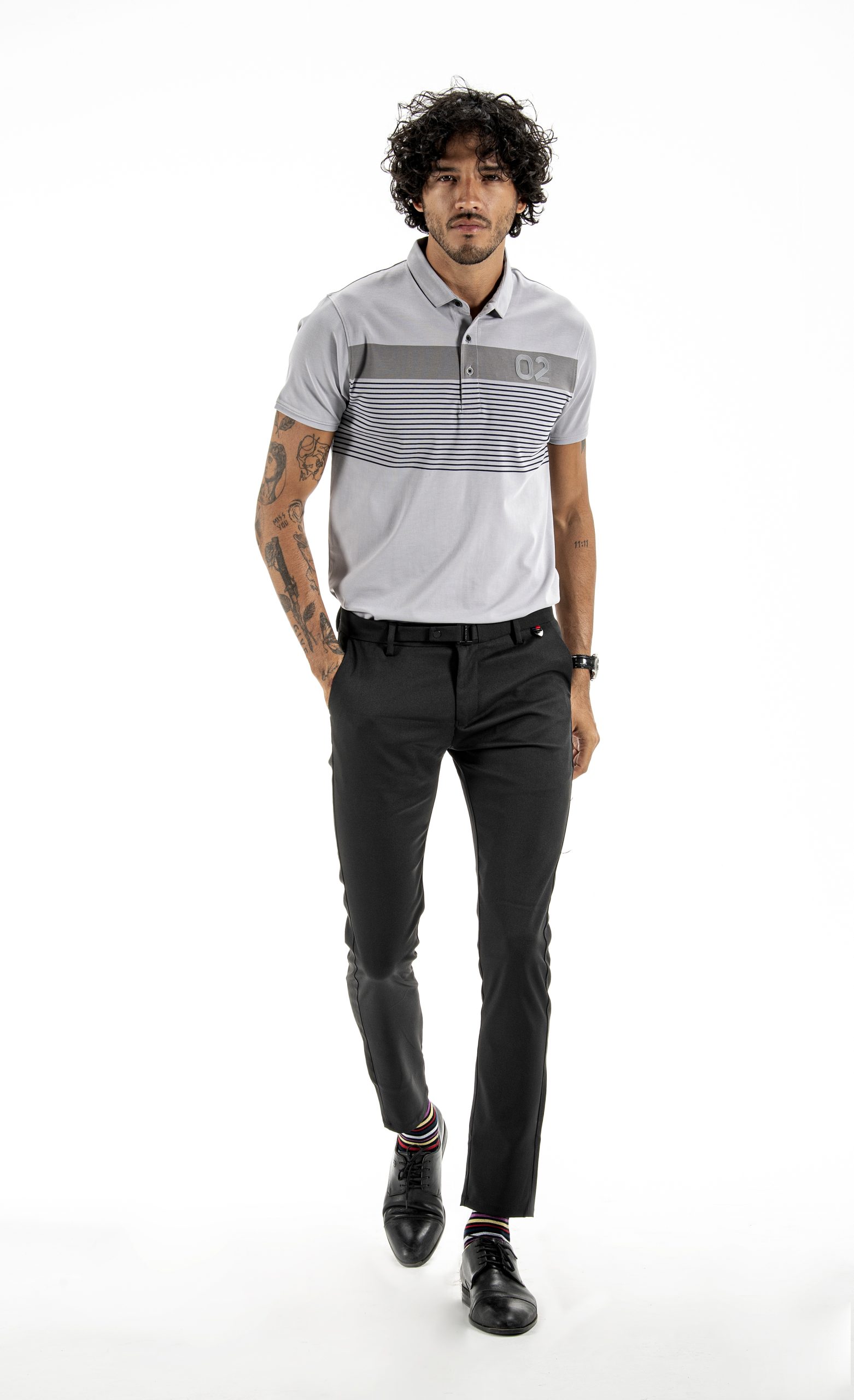 Light Grey Polo T shirt