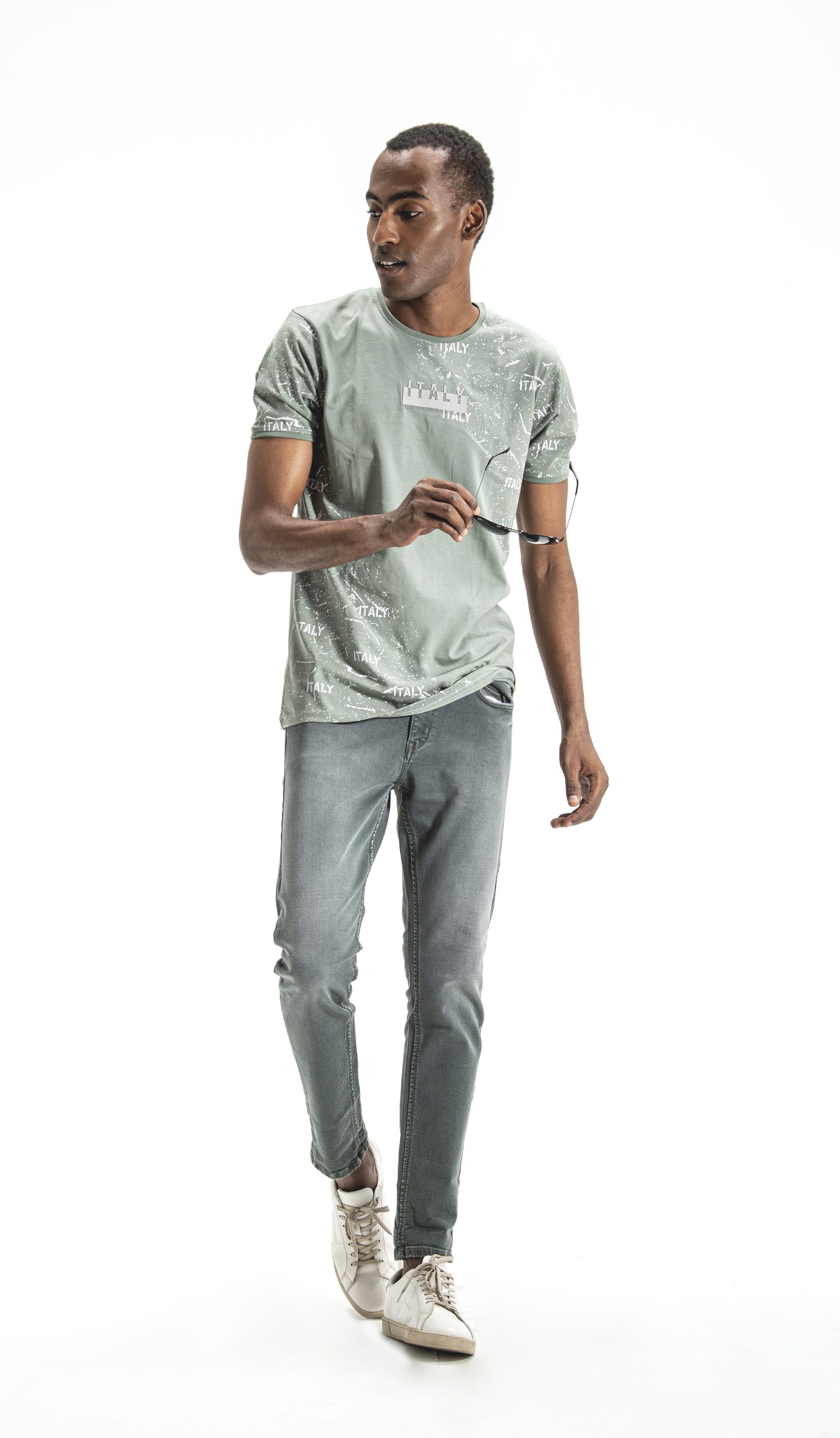 Sage round neck T shirt